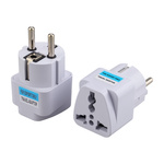 Universal adapter - EU/UK-US grounded adapter. Europe plug, US-UK socket.