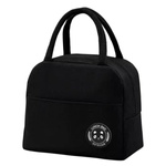 Lunch Bag Black Thermal Insulated Bag Breakfast Box Teddy Bear