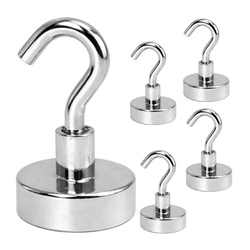 5x Haczyk z Magnesem Neodymowym 20x36mm Typ E20 Mocny Hak Magnetyczny