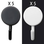 Self-adhesive hangers black and white - Trinket hook 10pcs
