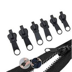 Black zippers 6 pcs - Zipper repair kit - lock - locks