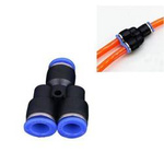 Plug connector Y tee PY-6mm - Pneumatic quick connector for water