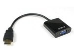 Adapter converter HDMI to VGA - D-SUB GOLD + audio