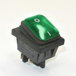 Key switch KCD4-B - 16A/250V - Double - ON/OF - IP65 - green