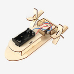 Model Boat of a Ship - PAROWIEC rowing boat - DIY - Wooden Educational Toy