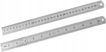 Steel Ruler - Ruler Line Gauge - Metal Thick - 30cm