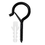 Screw-in eye hook with clamp - Ceiling hanger - Closable eye holder