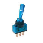 Lever switch - bistable - ASW-13D - 20A - 12V - 3 pin - blue