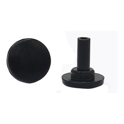 Secondsecond cap - Black 6mm - Clock mechanism secondsecond - 10pcs