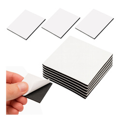 Mikroguma dwustronna z klejem 2mm 40x40mm czarna - 3M - podkładka piankowa samoprzylepna