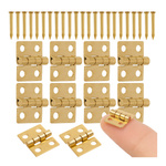 Braided Hinge 10x8mm Brass Modeling Mini Hinge for Toy Caskets 10 pieces