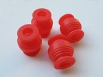 Vibration isolator 21mm/17mm - 300g load - red - vibration damper, damper, shock absorber - 1 pc