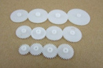 Set of 12 gears and pinions - for electric motors