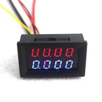 Voltmeter and ammeter 0-100V 10A with shunt - 0.28'' - 4 digits
