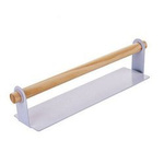 Wooden paper hanger - white - Kitchen towel holder foil