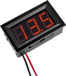 DC voltmeter 5-20V in case - 0.56' - LED red