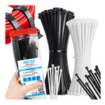 Set of 400 pcs Cable Ties Strong UV - black /white Box