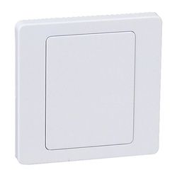 Socket bezel - socket cap with frame - 85x85mm- white