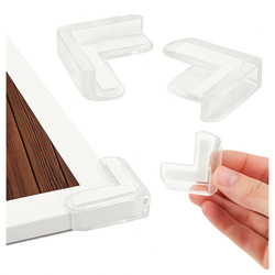 Silicone protective corner - angular L - 4pcs - edge protection of the corners