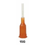 PP 15G dispensing needle for glue - paste - flux - with flexible tip