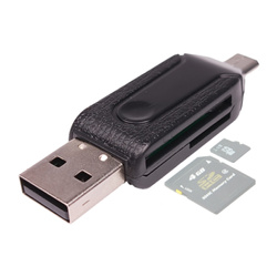 USB OTG adapter - MicroUSB - SD/T-Flash card reader - OTG card reader