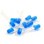 5mm blue diffusion LED 20mA - 10 pcs