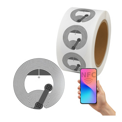 NFC sticker NTAG213 - 25mm - 140 byte - self-adhesive 13.56MHz