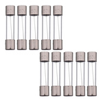 Glass fuse - 10A - tubular - fusible - 10pcs