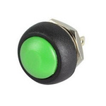 Momentary pushbutton PBS-33B - green - 250V-1A - 12mm - monostable - round