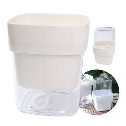 Square Pot - Self Watering or With Dome - White 12cm Pot