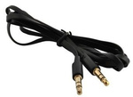 Flat mini jack cable - 1m - 2x mini jack adapter