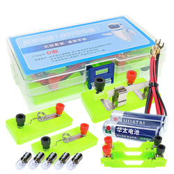 Teaching set for experiments and construction of simple electric circuits