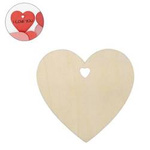 Plywood Heart 75x75x3mm - Carving and painting tag - Format