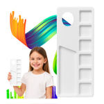 Palette For Acrylic Paints 9x22cm Plastic Rectangular Tray