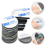 Double-sided micro-rubber with adhesive - 200pcs -1.5mm fi-10mm white - 3M - self-adhesive foam pad