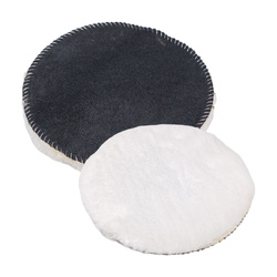 Polishing fur 125mm - white - plush - polishing sponge