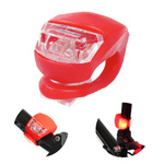 Silicone bicycle light - 2xLED red - Bicycle light