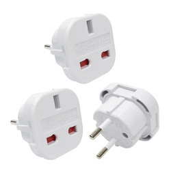 Adapter uniwersalny - przejściówka EU/UK. Wtyczka Europa, gniazdo Anglia