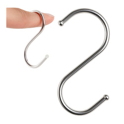 Hook type S - 65mm - Silver - Metal hanger - Hook