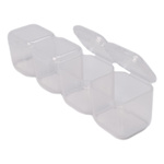 Mini Container 4 Compartments - Diamond Embroidery Organizer - 100x23x23mm