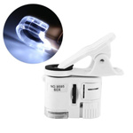 Microscope for phone with clip - 9595W - 60x zoom - UV LEDs