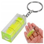 Keychain With Mini Bubble Level - Key Fob