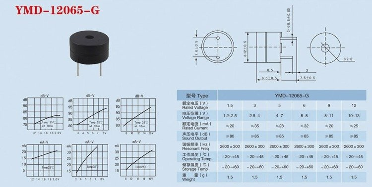 aktywny buzzer 5V