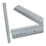 Aluminum School Ruler - 30 cm - 12 inches - Precision Technical