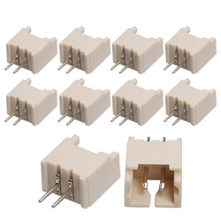 Micro JST 2 pin connector - 1.25mm raster - male - connector without cable - set of 10 pieces