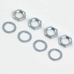 Plain nut and M7 washer for rotary potentiometer - 10 pieces