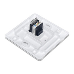 Telephone or Internet socket cover - 1 tab - socket bezel