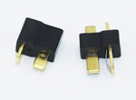 T-DEAN plugs black - Connector - black - 1 pair