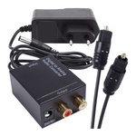 Optical audio signal converter - DAC Coax/ Toslink - 2xRCA USB