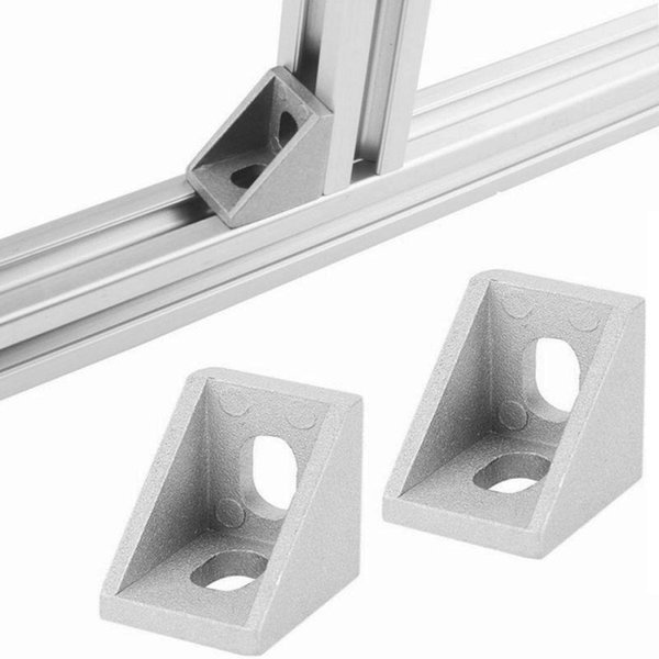 Uchwyt narożny 20x20mm M5 do profili aluminiowych